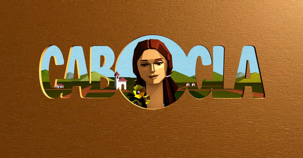 Logo da novela Cabocla