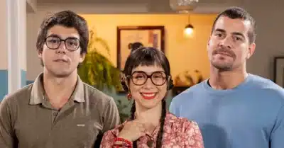 Daniel Rangel, Daphne Bozaski e Thiago Martins em Família é Tudo